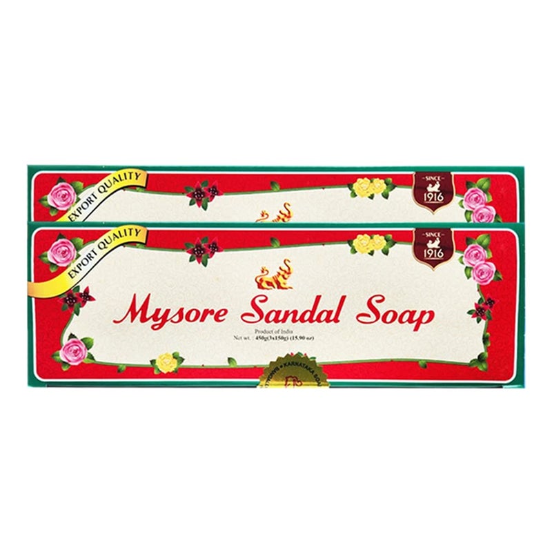 Mysore Sandalwood Soap 150gm - 6 ps (Pack of 2) - Image 1